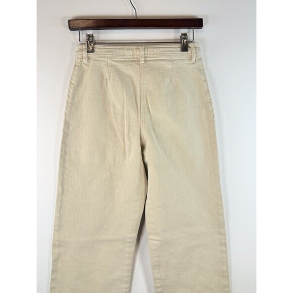 Aritzia Wilfred Free Pants Beige Modern Utility Mid Rise Straight Size 00 2XS - Picture 9 of 11